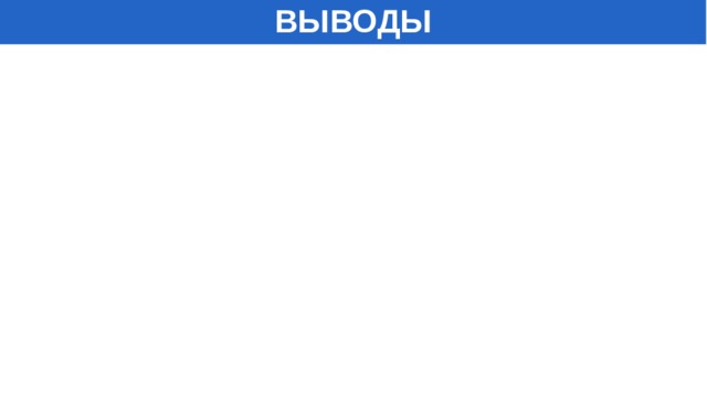 ВЫВОДЫ 