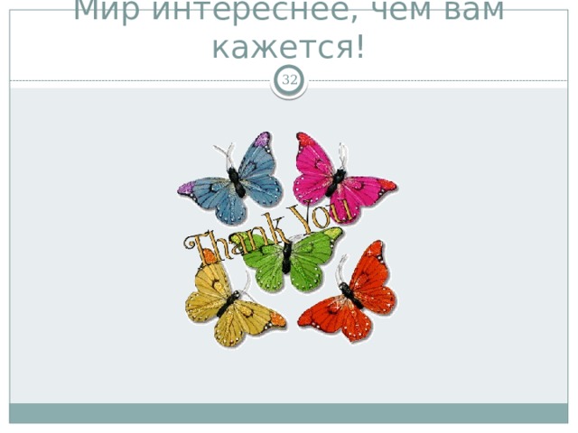 Мир интереснее, чем вам кажется!  
