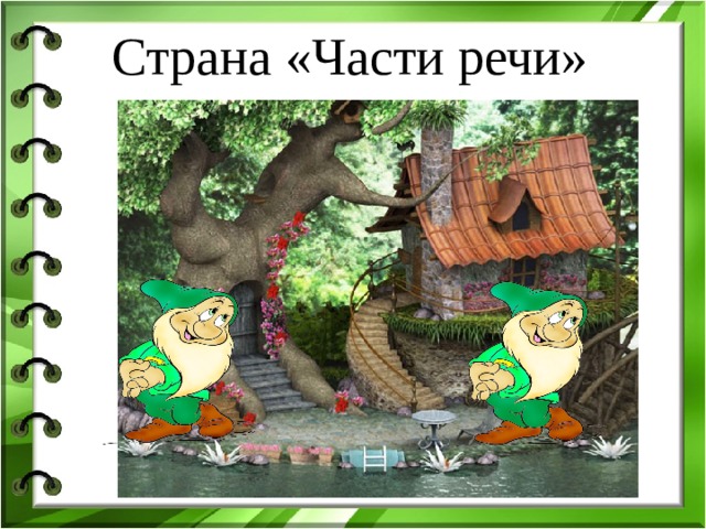  Страна «Части речи»   – значить говорить. По-русски говорить умеем! По-русски пишем без труда, Мы русским языком владеем 