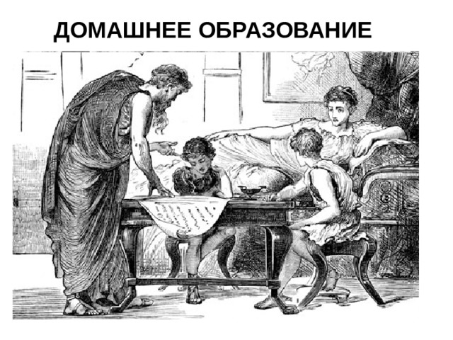  ДОМАШНЕЕ ОБРАЗОВАНИЕ Главное: Вырастить мужчину, способного пахать, растить урожай и сражаться, чтобы защитить свой народ. Вырастить мужчину, способного пахать, растить урожай и сражаться, чтобы защитить свой народ. Побочное: Воспитание дочери (несчастье) Воспитание дочери (несчастье) 