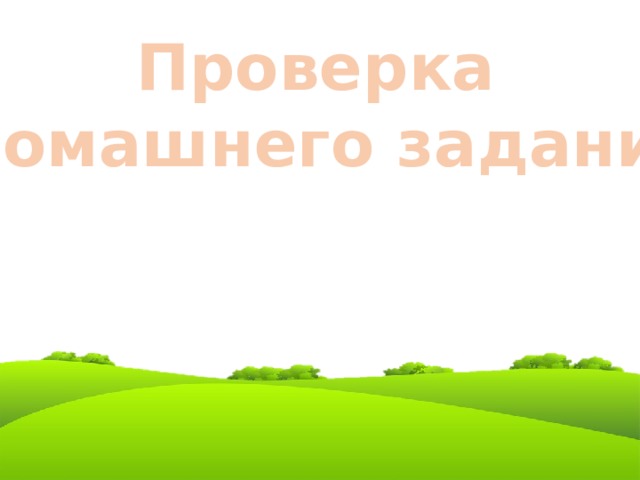 Проверка домашнего задания 