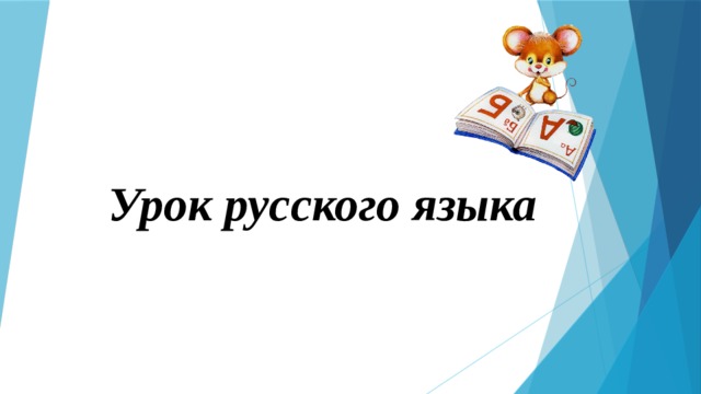 Урок русского языка 