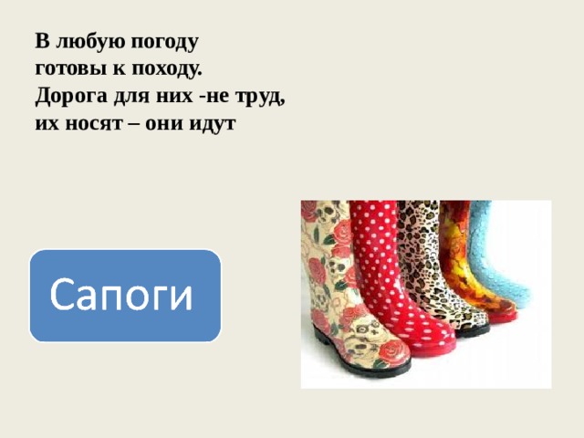В любую погоду  готовы к походу.  Дорога для них -не труд,  их носят – они идут 