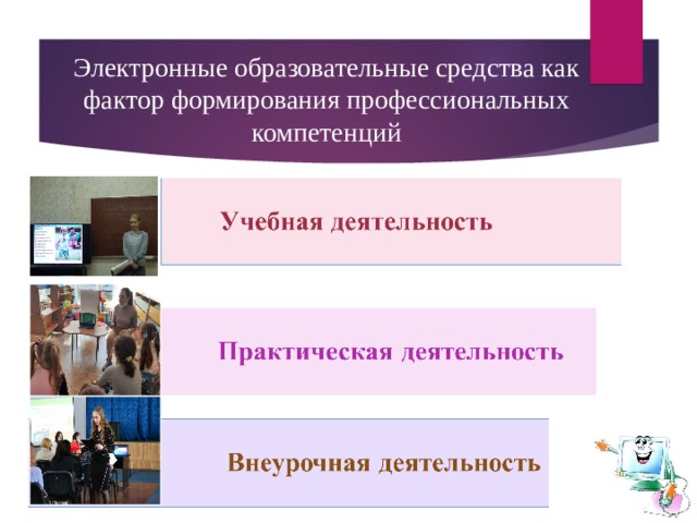 Электронные образовательные средства как фактор формирования профессиональных компетенций 