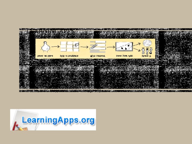 LearningApps LearningApps.org  – это приложение для поддержки учебного процесса с помощью интерактивных модулей (приложений, упражнений). Данный онлайн-сервис позволяет создавать такие модули, сохранять и использовать их, обеспечивать свободный обмен ими между педагогами, организовывать работу обучающихся (в том числе, и по созданию новых модулей). 