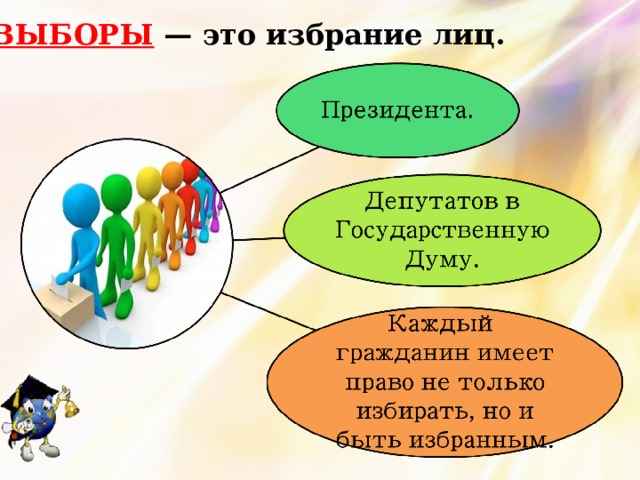 ВЫБОРЫ — это избрание лиц. 