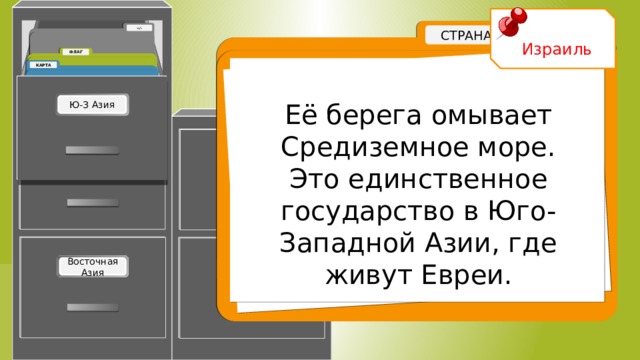 Израиль Её берега омывает Средиземное море. Это единственное государство в Юго-Западной Азии, где живут Евреи. Израиль 