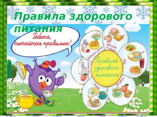 Правила здорового питания 