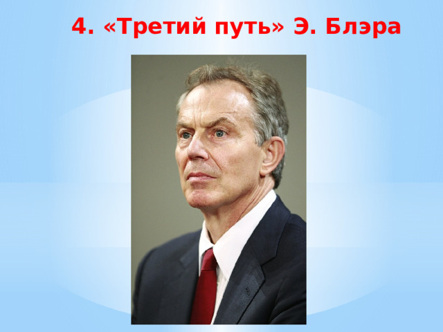 4. «Третий путь» Э. Блэра 