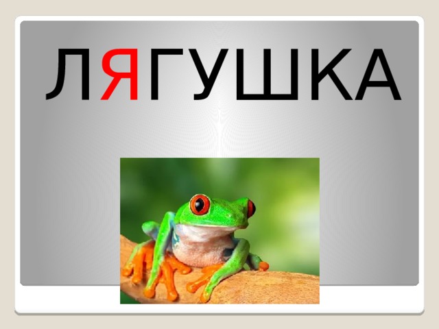 Л Я ГУШКА 