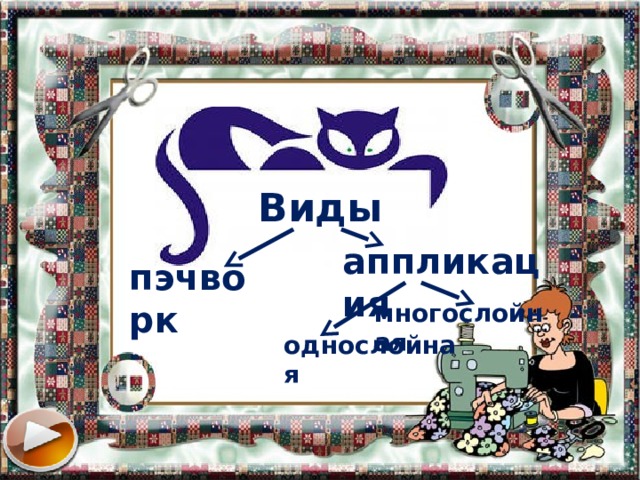Виды аппликация пэчворк многослойная однослойная 