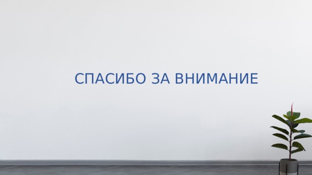 СПАСИБО ЗА ВНИМАНИЕ 