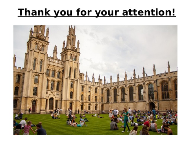 Thank you for your attention! 