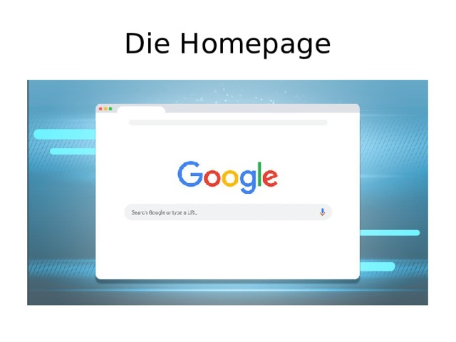 Die Homepage 