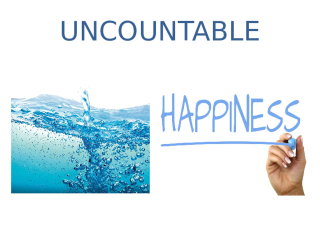 UNCOUNTABLE 