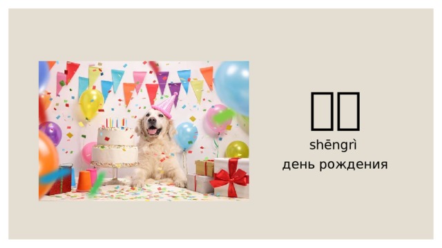 生日 shēngrì день рождения 