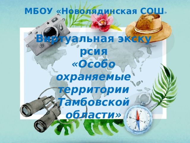 МБОУ «Новолядинская СОШ » Виртуальная экскурсия «Особо охраняемые территории Тамбовской области» 