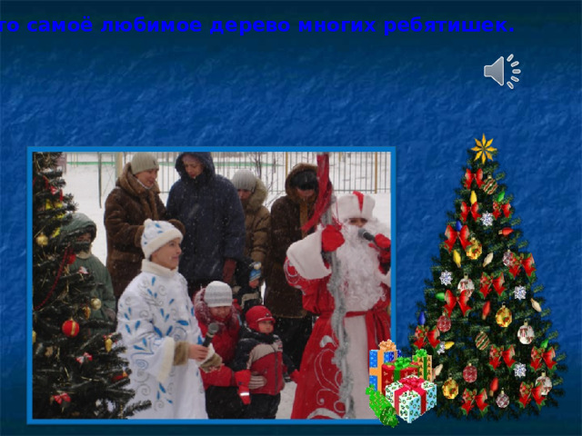 Это самоё любимое дерево многих ребятишек. 