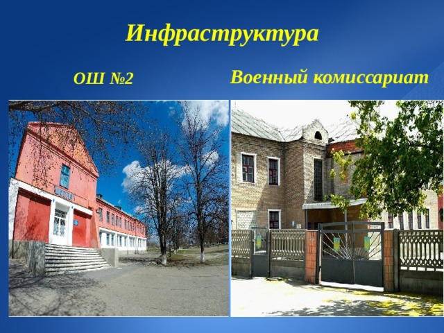 Инфраструктура Военный комиссариат  ОШ №2 
