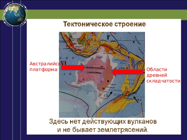 Австралийская платформа Области древней складчатости 