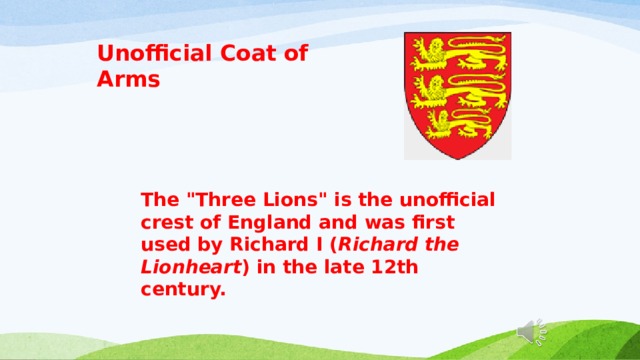 Unofficial Coat of Arms  The 