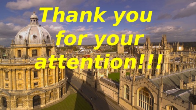 Thank you  for your attention!!! 
