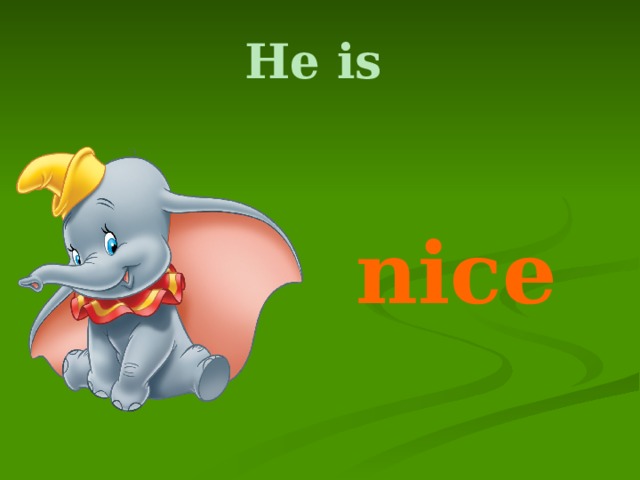 He is   nice 