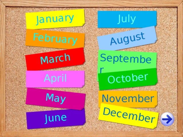 January February March June May August September October December July April November 