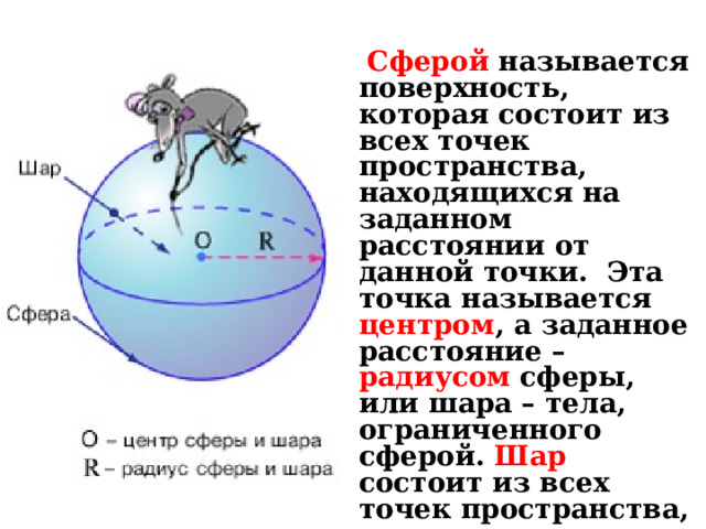 Конус – это тело, которое получается, если коническую поверхность, образованную прямыми, соединяющими фиксированную точку со всеми точками какой–нибудь кривой, ограничить плоскостью. 