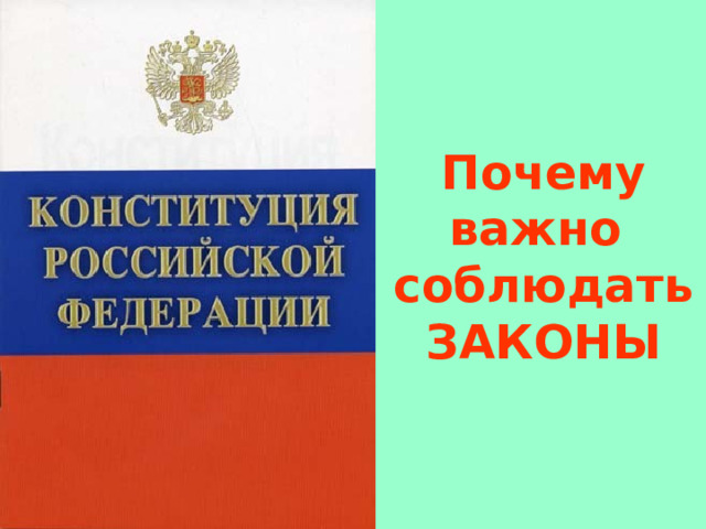 Почему  важно  соблюдать  ЗАКОНЫ 
