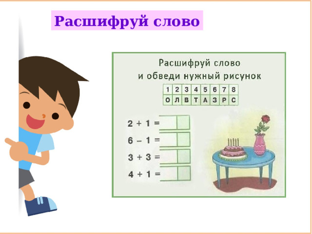 Расшифруй слово 