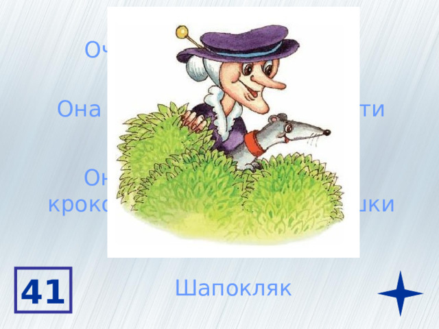 Очень вредная старуха Она любила делать пакости Она украла чемоданы у крокодила Гены и Чебурашки 41 Шапокляк 