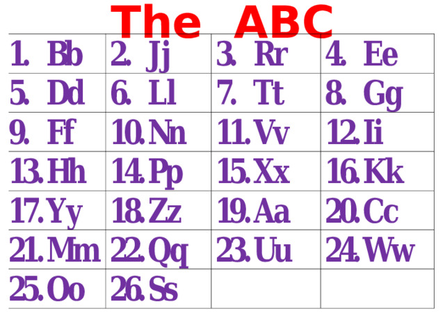 The ABC 