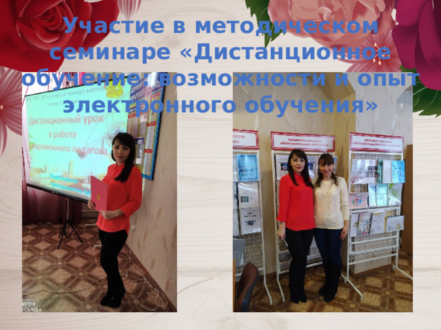 Участие в методическом семинаре «Дистанционное обучение: возможности и опыт электронного обучения» 