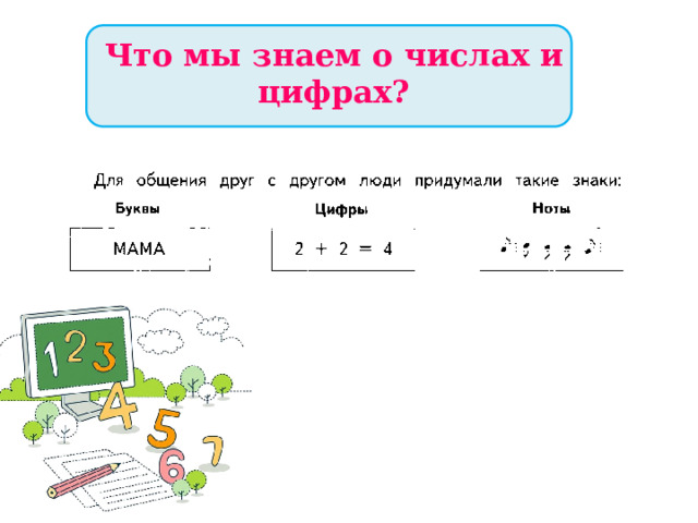 Что мы знаем о числах и цифрах? 