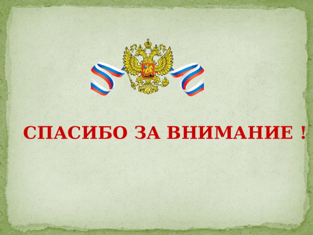 СПАСИБО ЗА ВНИМАНИЕ ! 
