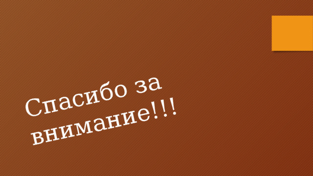 Спасибо за внимание!!! 