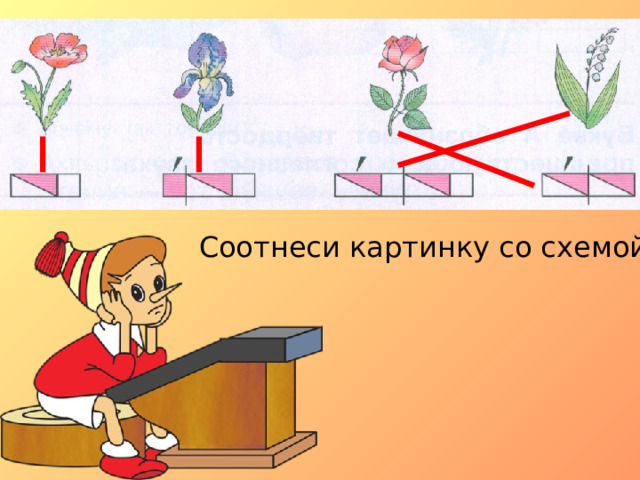 Соотнеси картинку со схемой 