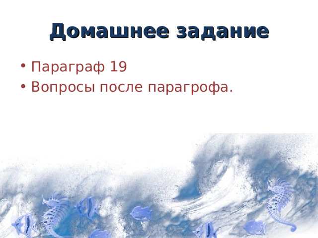 Домашнее задание Параграф 19 Вопросы после парагрофа. 13 