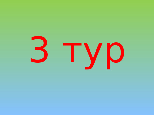 3 тур 
