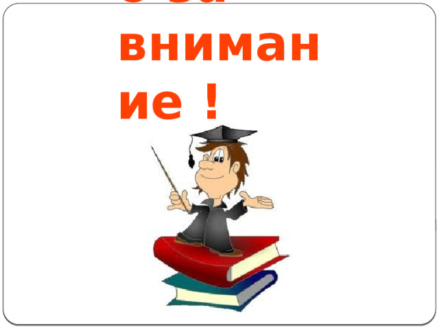 Спасибо за внимание ! 