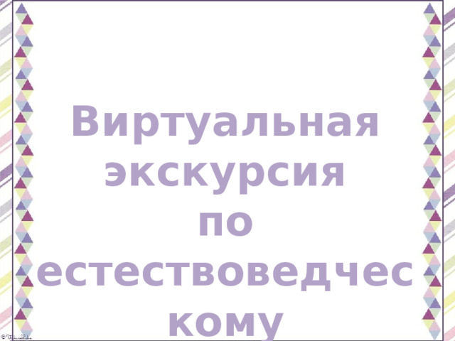 Виртуальная экскурсия по естествоведческому направлению  