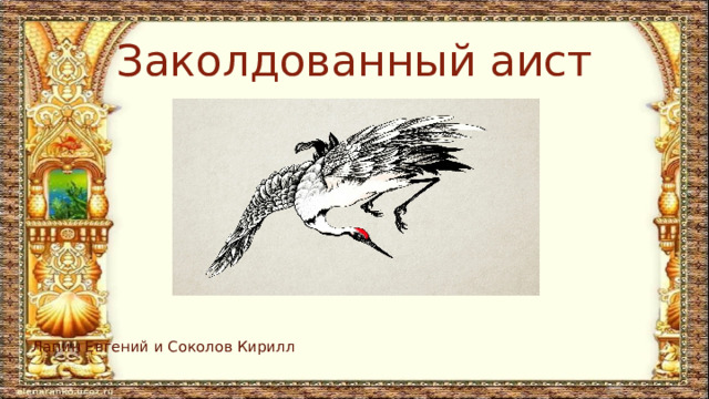 Заколдованный аист  Лапин Евгений и Соколов Кирилл 