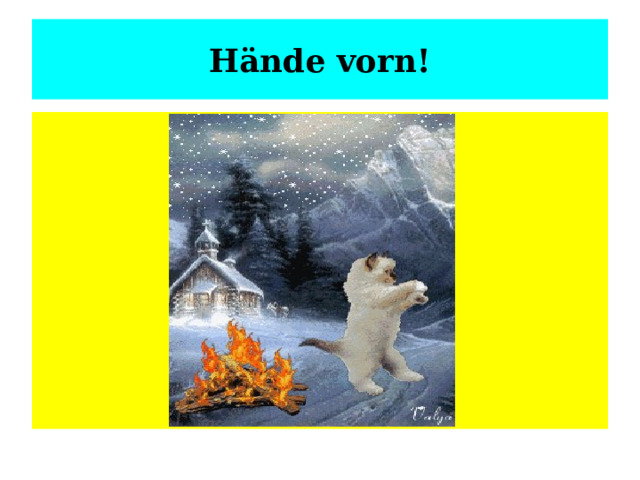 Hände vorn! 