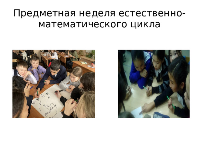 Предметная неделя естественно-математического цикла 
