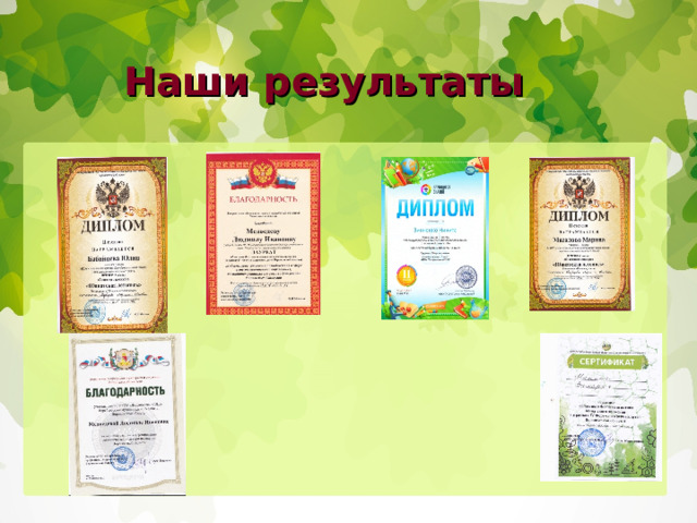 Наши результаты 