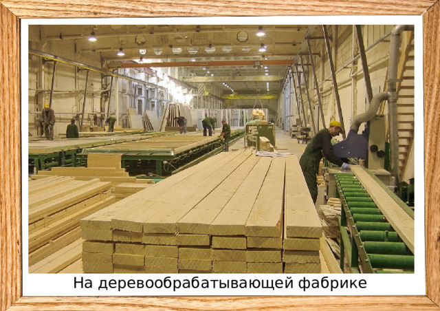 На деревообрабатывающей фабрике 