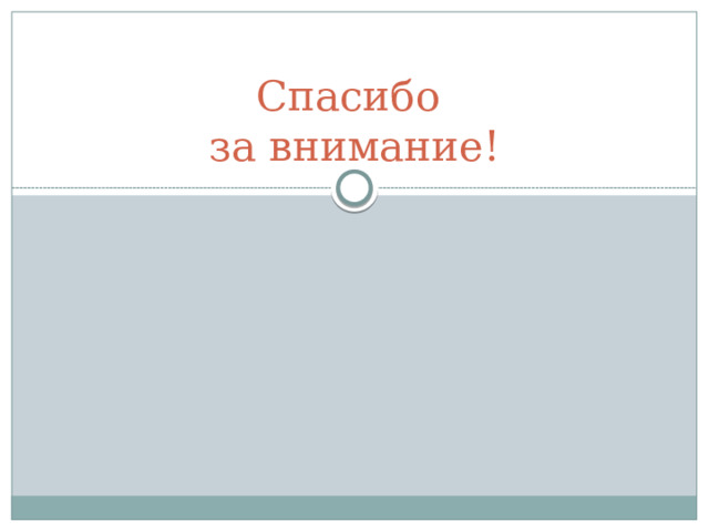 Спасибо  за внимание! 