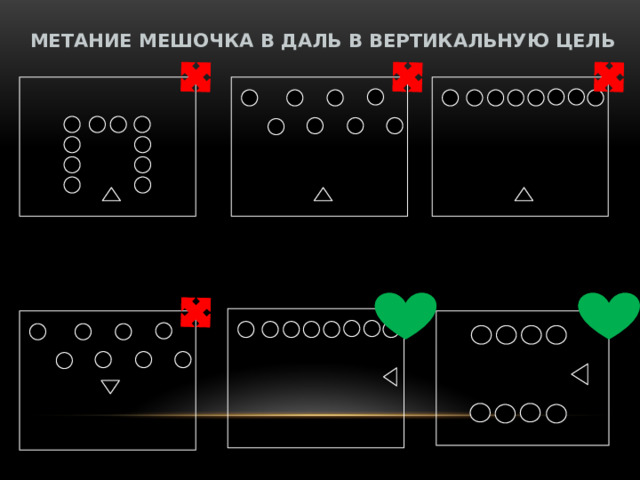 МЕТАНИЕ МЕШОЧКА В ДАЛЬ В ВЕРТИКАЛЬНУЮ ЦЕЛЬ 