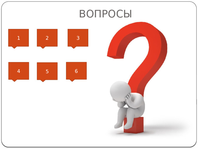  ВОПРОСЫ 1 3 2 6 4 5 